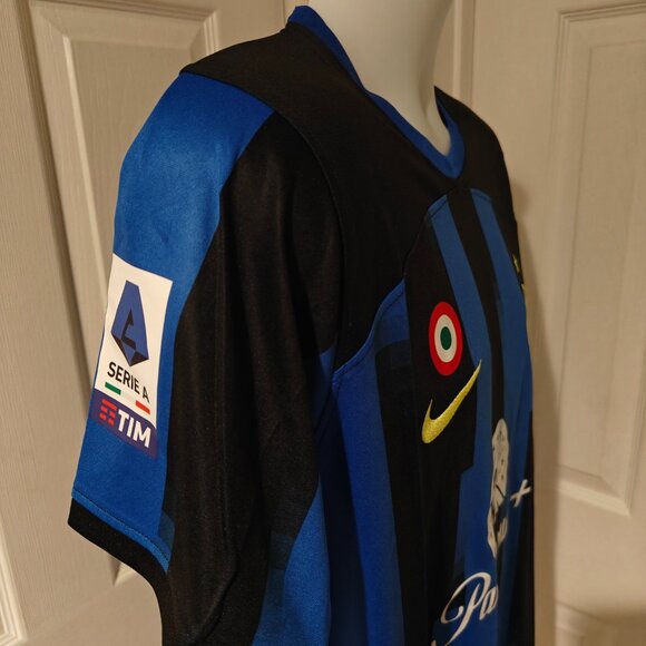 Inter Milan 2023/24 Home Jersey Nike Serie A Men's L Blue/Black Paramount Soccer - Picture 8 of 14